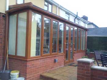 photo of conservatory fitted by Dudley Doors